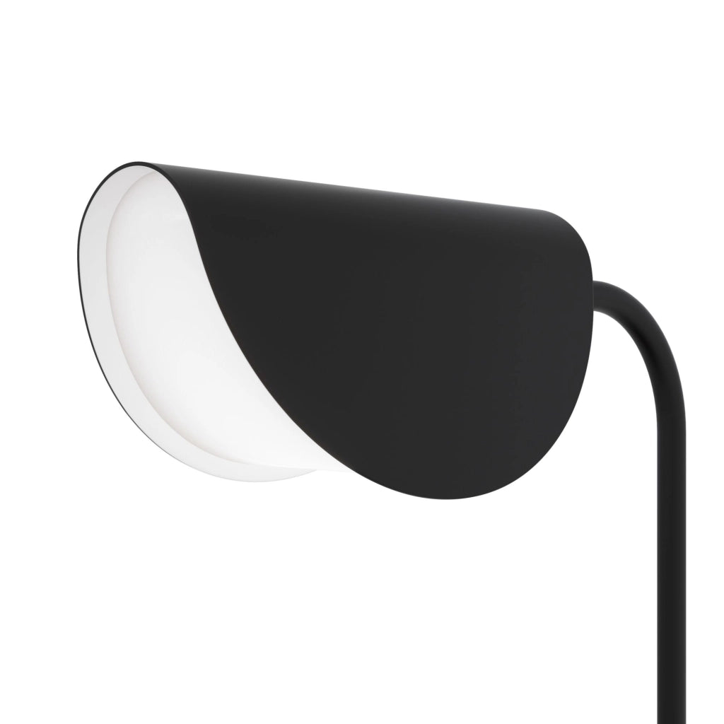 Maytoni Lampada da tavolo moderna Mollis 1 luce G9 nero metallo diffusore acrilico