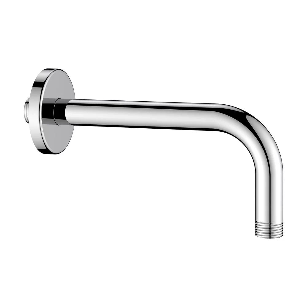 Braccio doccia tondo lungo 20 cm con rosone