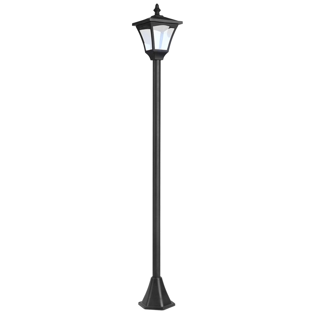 Lampada da Giardino a LED a Energia Solare Impermeabile IP44, 15x15x177 cm, Nero