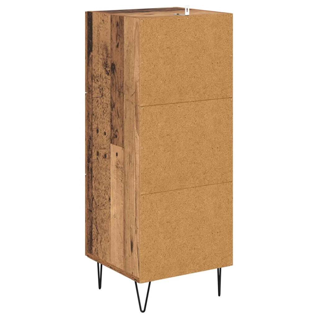 Credenza | Madia | Buffet da pranzo | Armadio da pranzo Legno vecchio 34 x 34.5 x 90 cm Legno multistrato