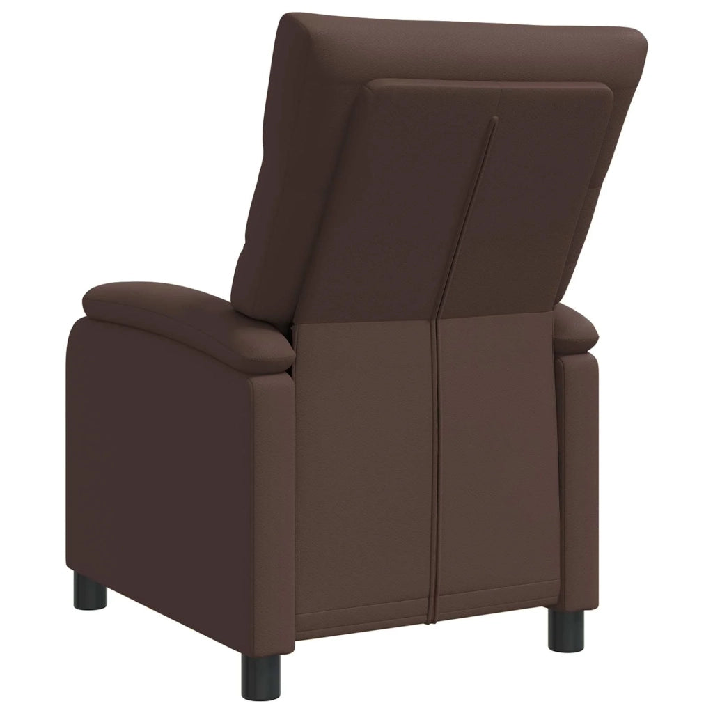 Divano Sedia-Poltrona reclinabile Marrone Similpelle 357050