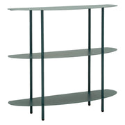 Gamitimi, Consolle 3 Ripiani, 6x31x93h cm Verde Ottanio