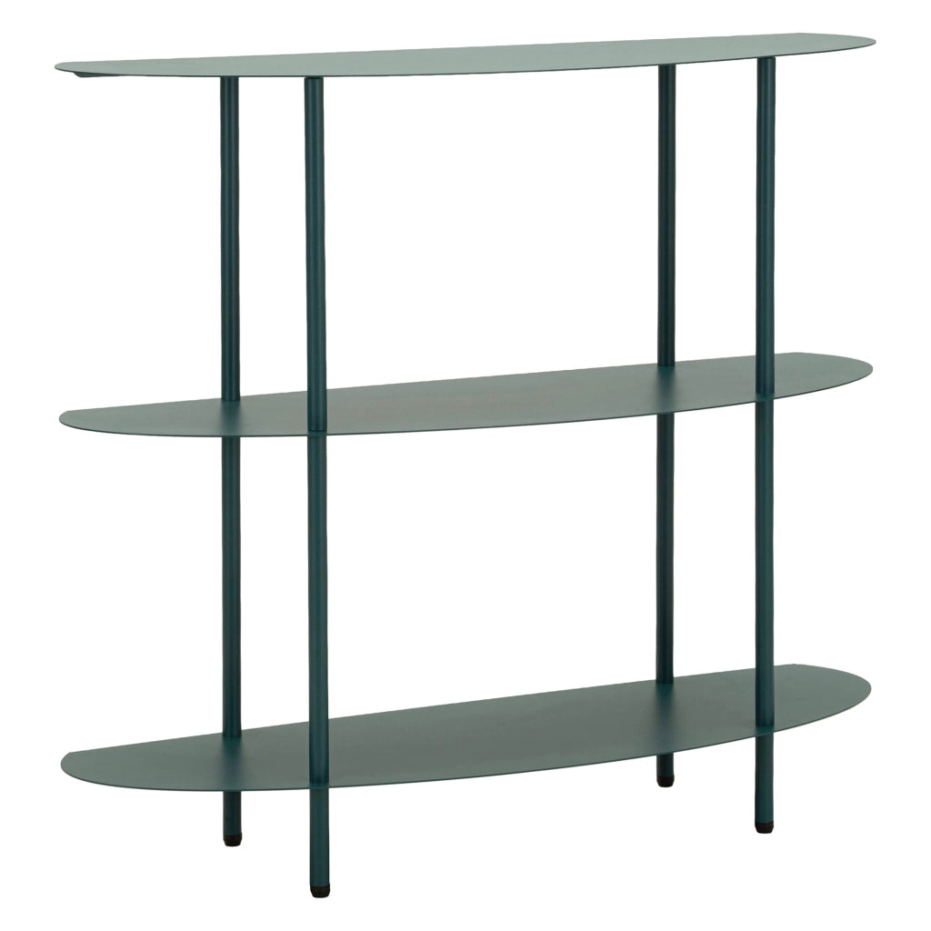 Gamitimi, Consolle 3 Ripiani, 6x31x93h cm Verde Ottanio