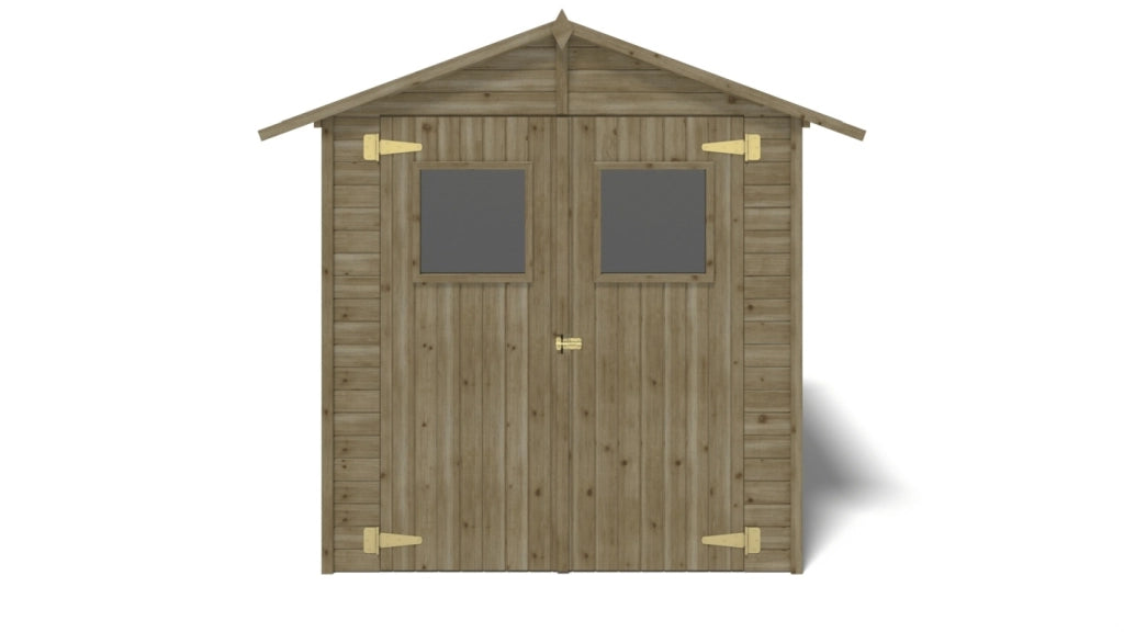 Casetta da giardino in legno 3.46 m2 - 1.9x1.82 m - 12.5 mm - Impregnata - DOM218 - ALTANKA