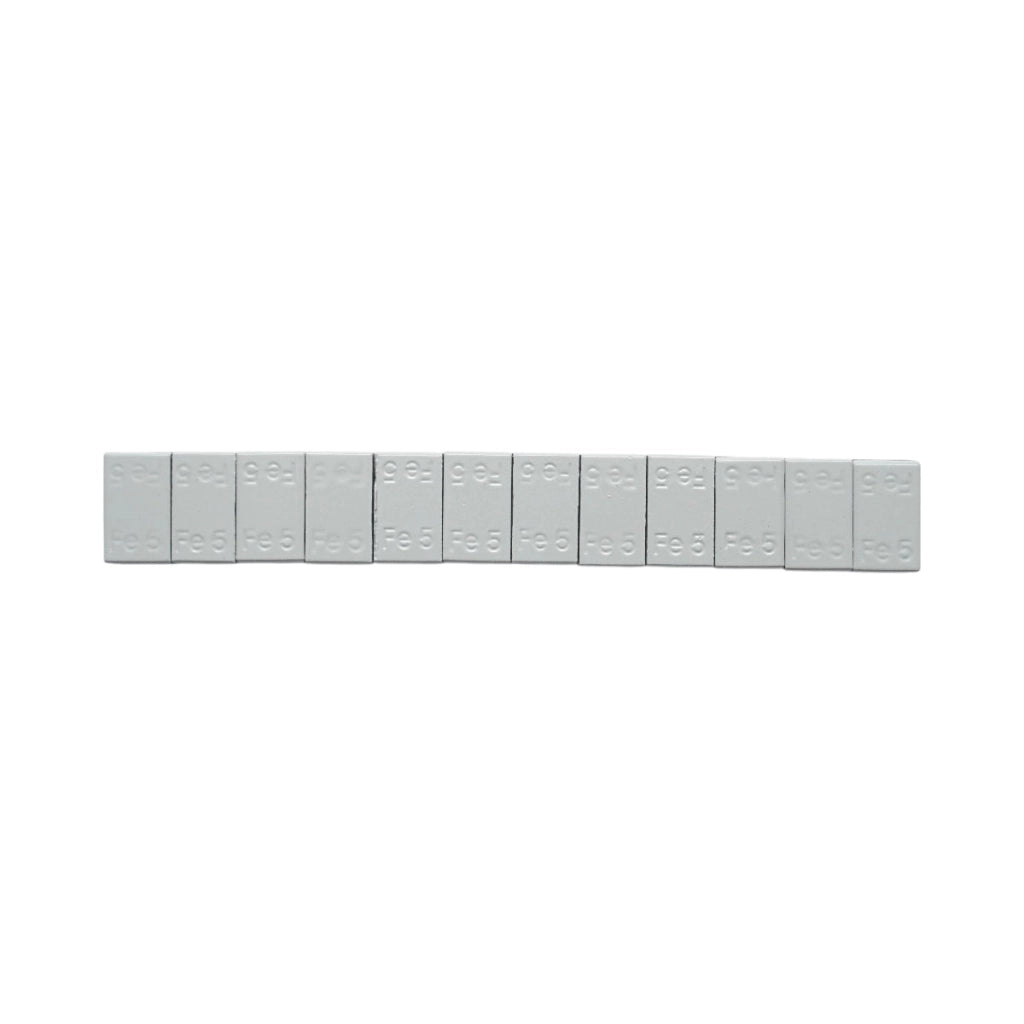 Contrappesi autoadesivi grigio scuro per equilibratura ruote Fe 60g (5gx12 pz) 100 strisce/scatola