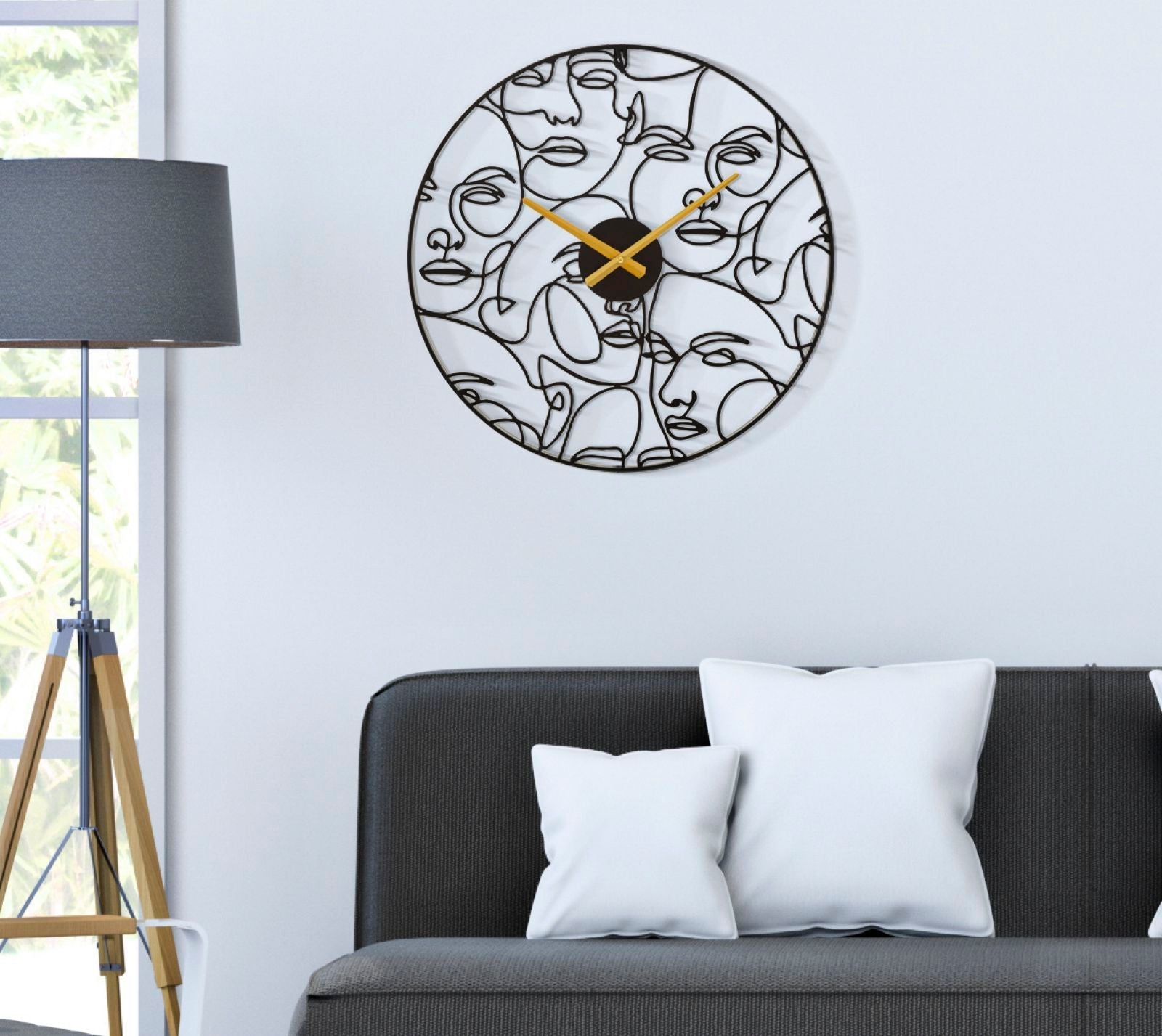 Orologio da Muro Faces Ø 50x3,5 cm in Ferro