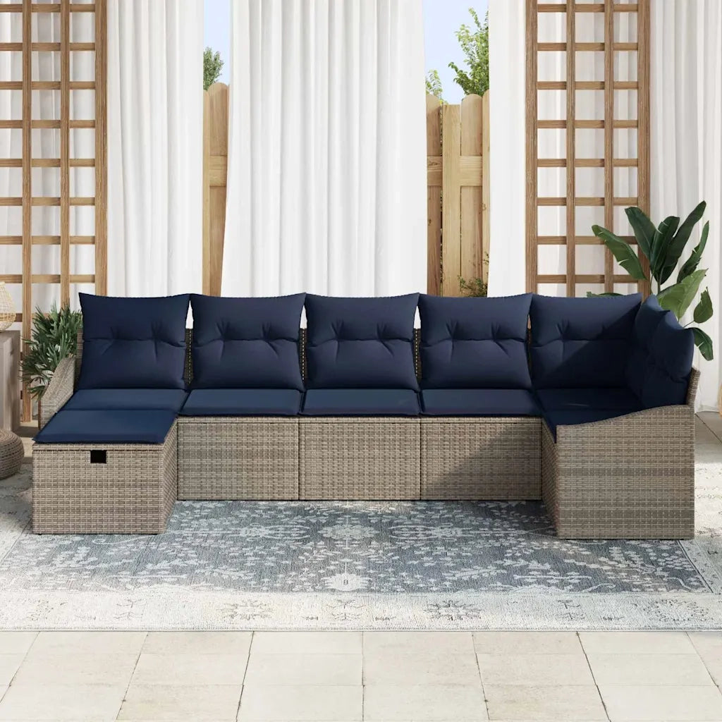 Set di divani con cuscino 4 pcs polyrattan
