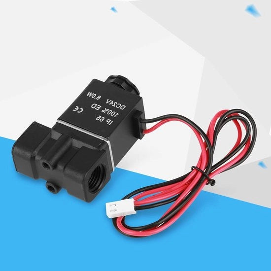 Vitale 24V Magnetico a doppia posizione con connessione 1/4" per acqua/aria/olio - 2 Posizione 2 vie ventile in plastica con buona tenuta ermetica 2P025-08.
