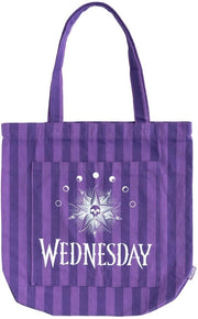 Borsa da Spesa in Cotone Wednesday Addams - Borsa da Spesa Tote Officiale Fan Item Netflix Wednesday