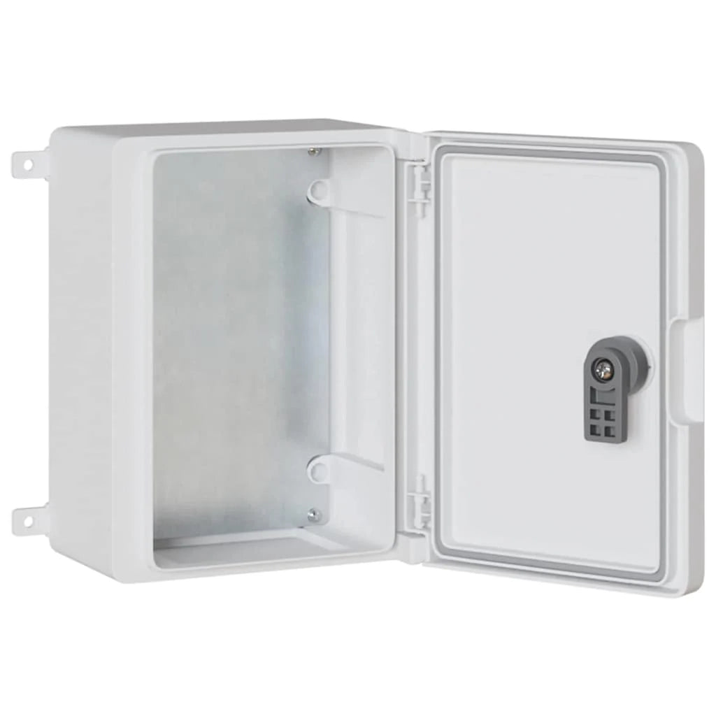 Moderno armadio elettrico dal design pulito 47 x 20 x 60 cm in plastica ABS grigia 02_0058191