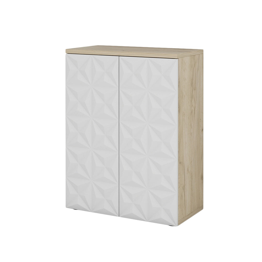 Mobiletto bagno Edge Bianco 60 x 79.5 cm con 2 ante e 3 scomparti Vicco
