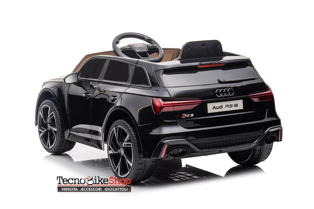 Auto Macchina Elettrica Per Bambini Audi RS6 12V-Nero