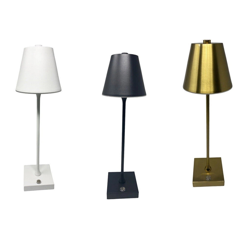 Trade Shop - Lampada Tavolo Ricaricabile Usb 10 Watt 3 Colorazione Di Luce Vari Colori D27-3c -