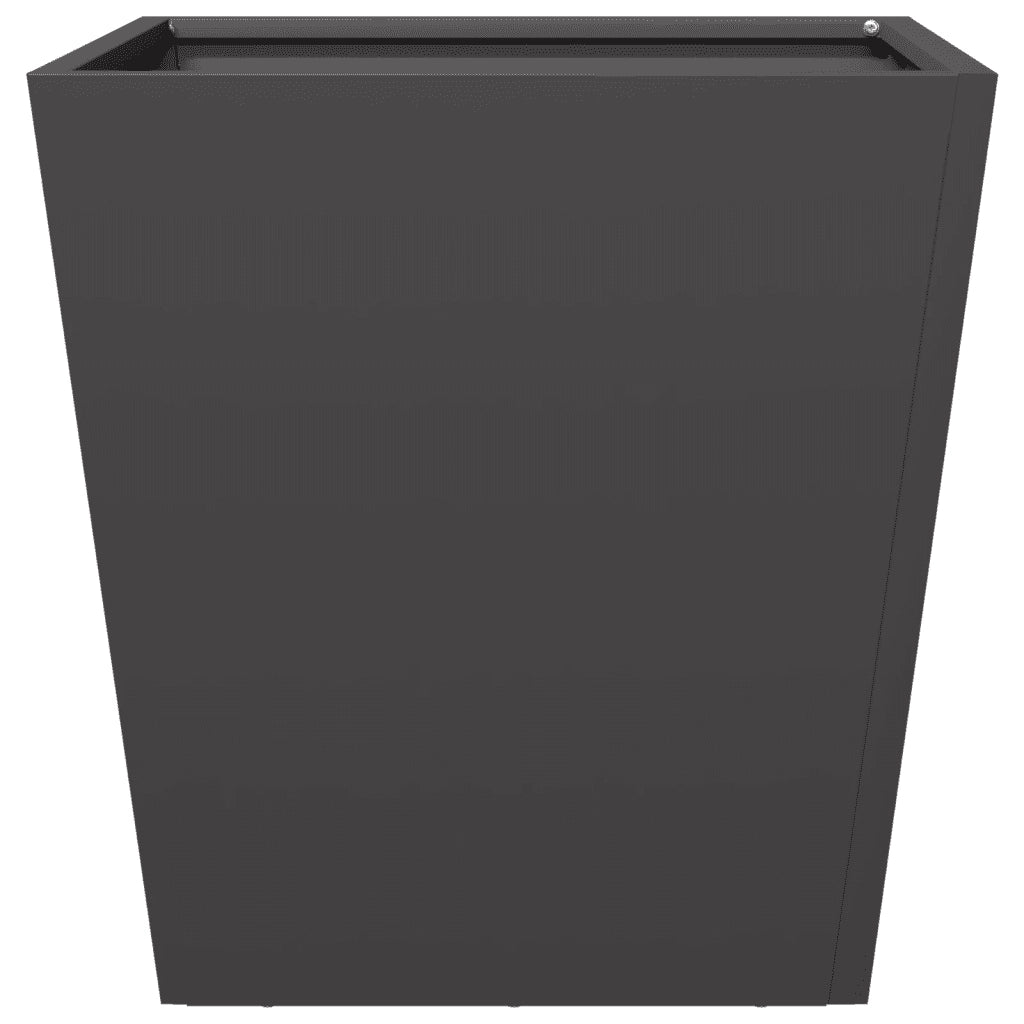 Fioriere da Giardino 2 pz Nere 40x40x40 cm in Acciaio 851053
