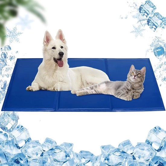 Matte di raffreddamento per cani e gatti, materasso di raffreddamento duraturo per animali domestici, cuscini auto- raffreddanti, gel non tossico, grande degen di raffreddamento per cani e gatti in estate calda, dimensioni 120 * 70cm