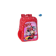 Trade Shop - Zaino Americano Scuola Elementare Media Zainetto 30x40x16 Cm Disney Minnie Mouse -