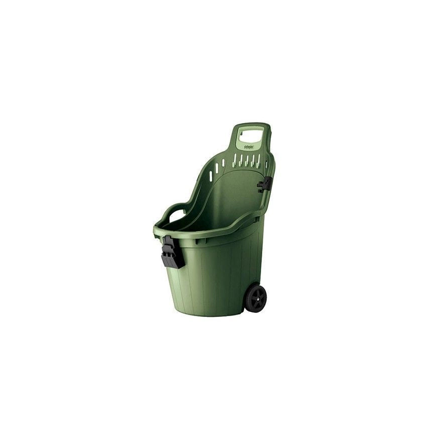 Stefanplast 76210 Helpy Cart Carriola Multiuso 50L portata 60 Kg porta attrezzi fermacarico colore Verde