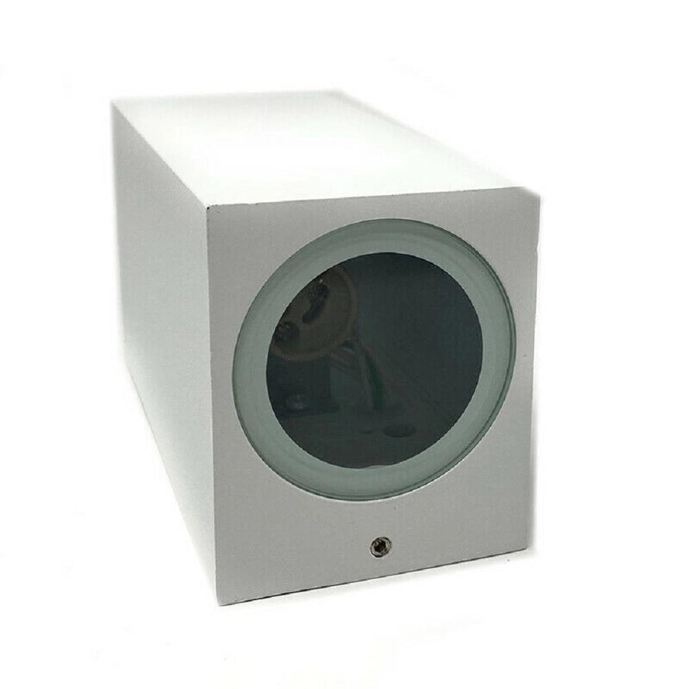 Trade Shop - Applique Parete Doppia Emissione Attacco Gu10 Lampada Moderna Es55 Up & Down Ip65 -