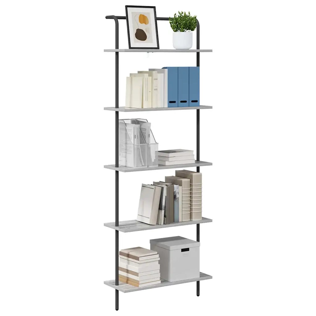 Libreria Grigio Sonoma 60 x 24 x 168 cm Legno multistrato 879968