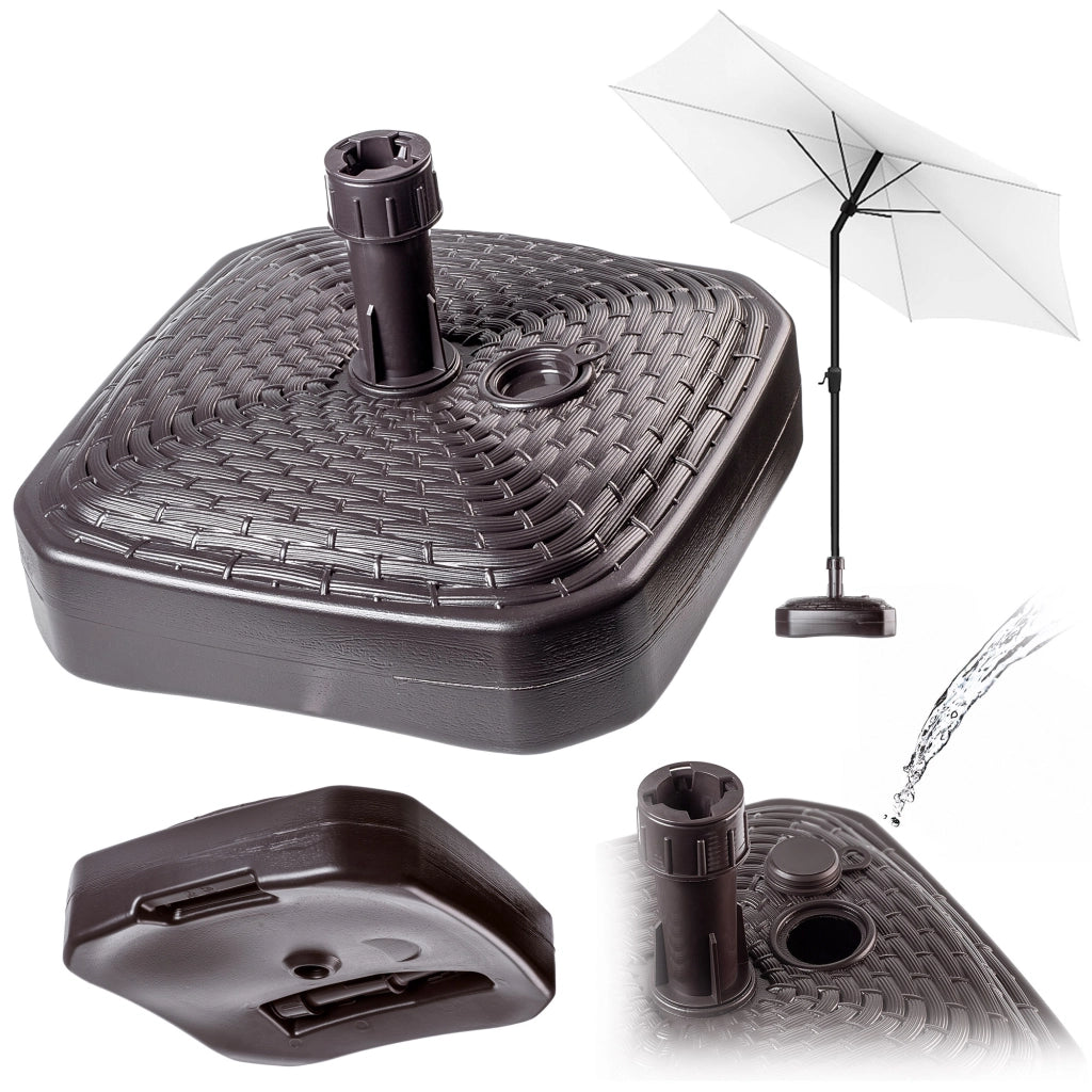 Base per ombrellone KADAX, supporto per ombrellone da giardino, quadrato, 39 cm, peso