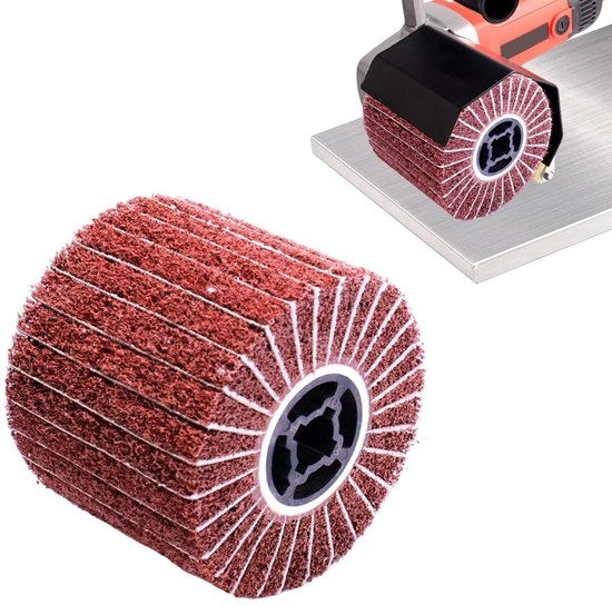 Pulitore a Nastro per Legno e Metallo - 60 Grit - Brossa di Nylon di Alta Qualità