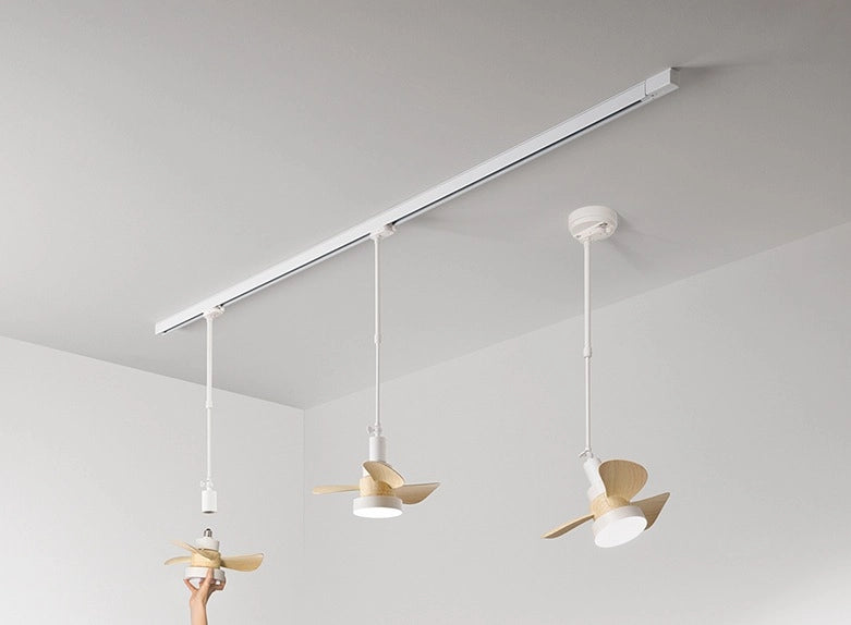 Ventilatore Perenz bianco da soffitto con luce led 15W e pale in ABS, 3 velocità, silenzioso, con telecomando, attacco E27 - Diametro 36cm