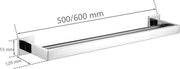 Sostegno Asciugamani per Bagno - Appoggio - Bagno - Sostegno Asciugamani - Braccio - Acciaio Inox - 60CM