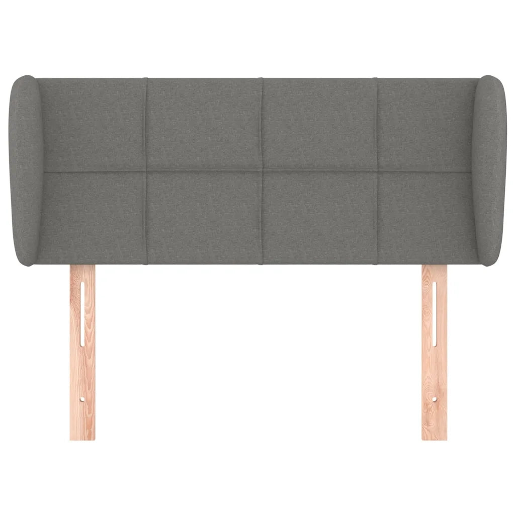 Testiera ad Orecchio Grigio Scuro 93x23x78/88 cm in Tessuto 3117127