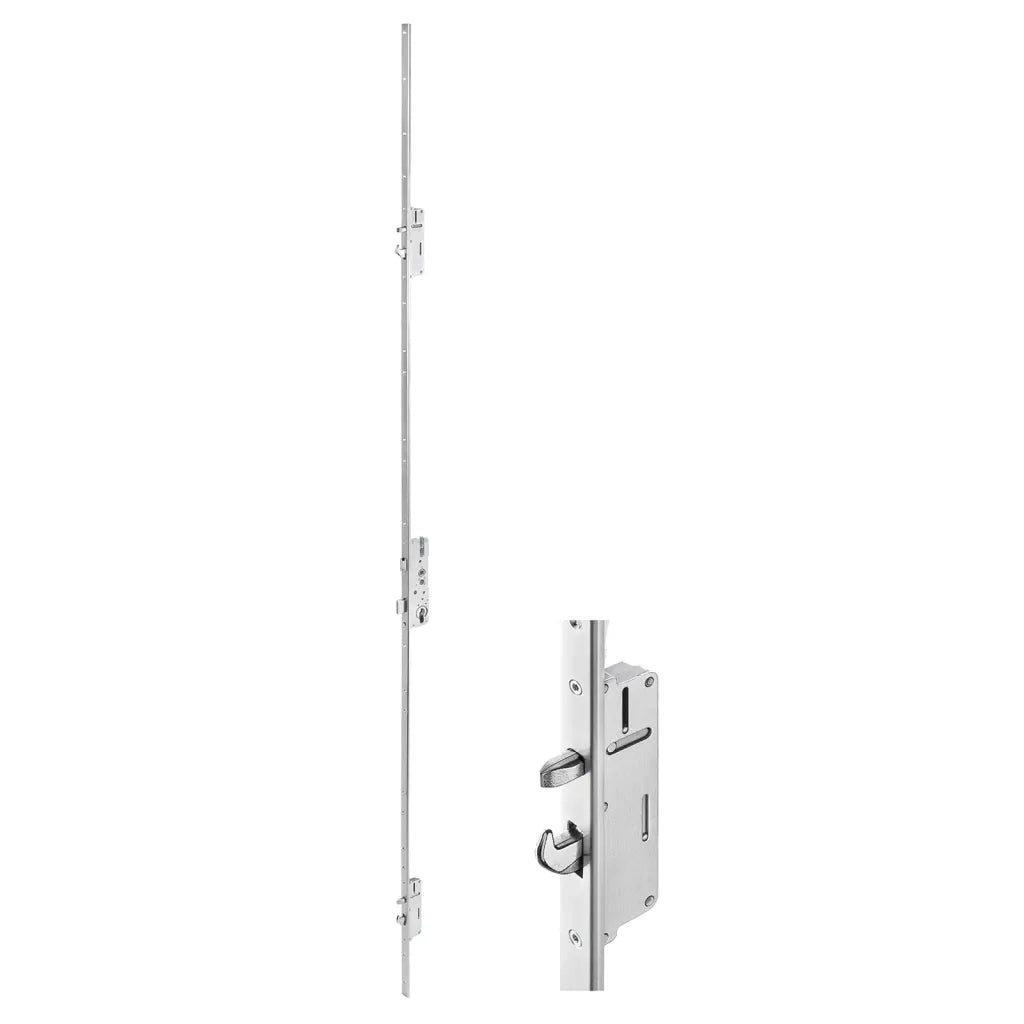 Porta Ingresso Bianca 100x200 cm in Alluminio e PVC 3157065