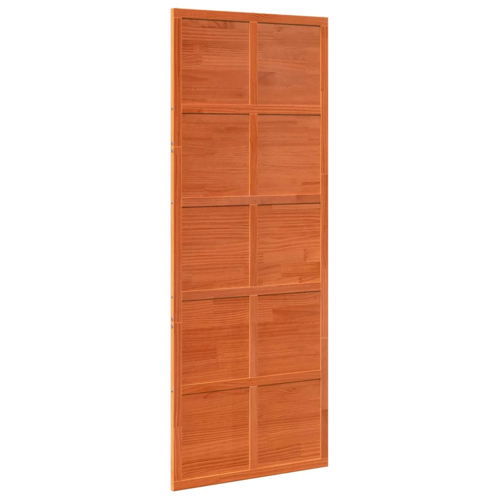 Porta del fienile Marrone cerato 80 x 208 cm
