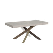 Tavolo allungabile 200/460x90 cm Volantis cashmere gambe multicolore 4/C