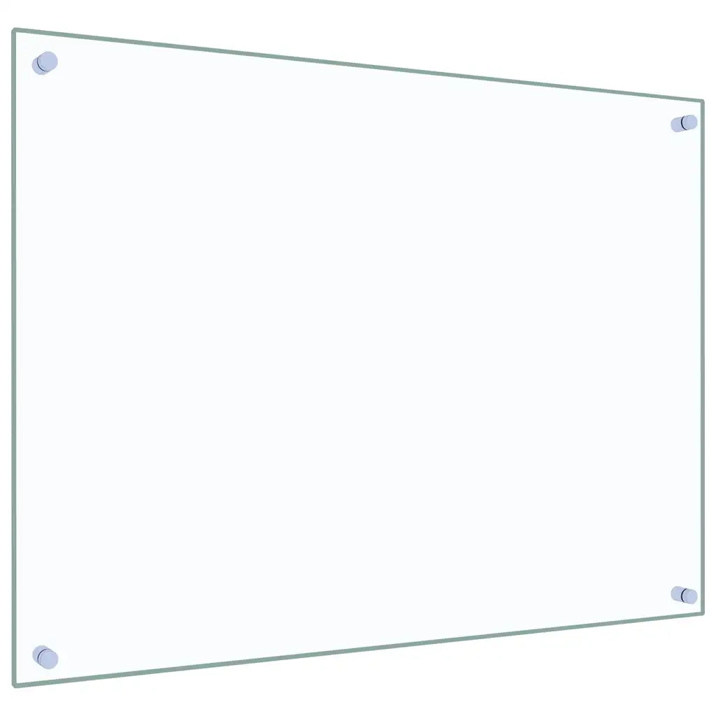 Paraschizzi per Cucina 2 pz Trasparente 80x60cm Vetro Temperato CFW5362155