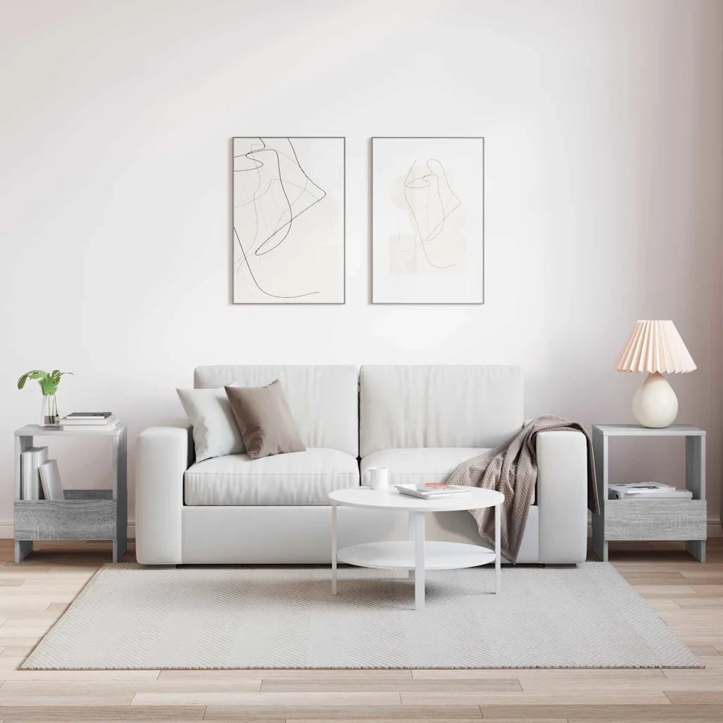 Scaffale per riviste 2 pz Grigio Sonoma 35 x 30 x 45 cm CFW3265794
