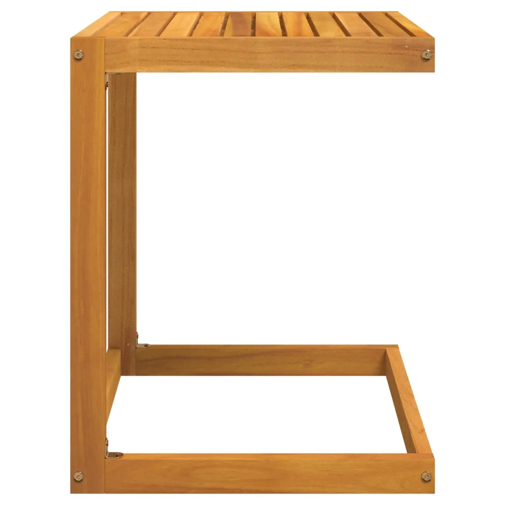 Tavolino da Giardino | Tavolo a C 42x40x50 cm in Legno Massello di Acacia