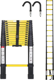 Scala Telescopica con Fermo con Laccio Rimovibile - Scala Multifunzionale in Alluminio Estensibile (150 kg)