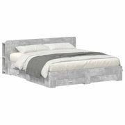 Telaio del letto con storage Grigio Cemento 200 x 200 cm