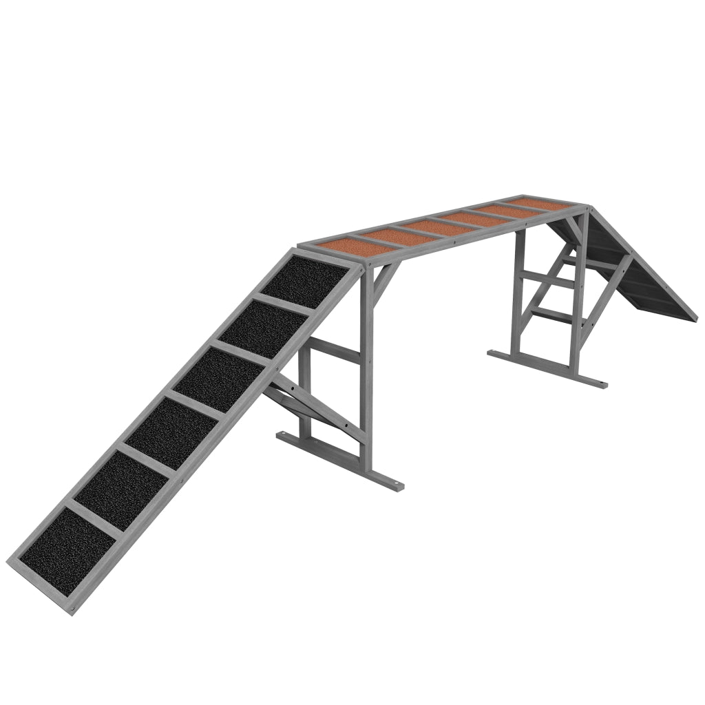 Ponte Agility per Cani ¨C zephmum ¨C Grigio 335x55x60 cm