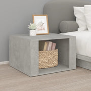 Comodino-Tavolino da notte Grigio Cemento 57x55x36 cm in Legno Multistrato