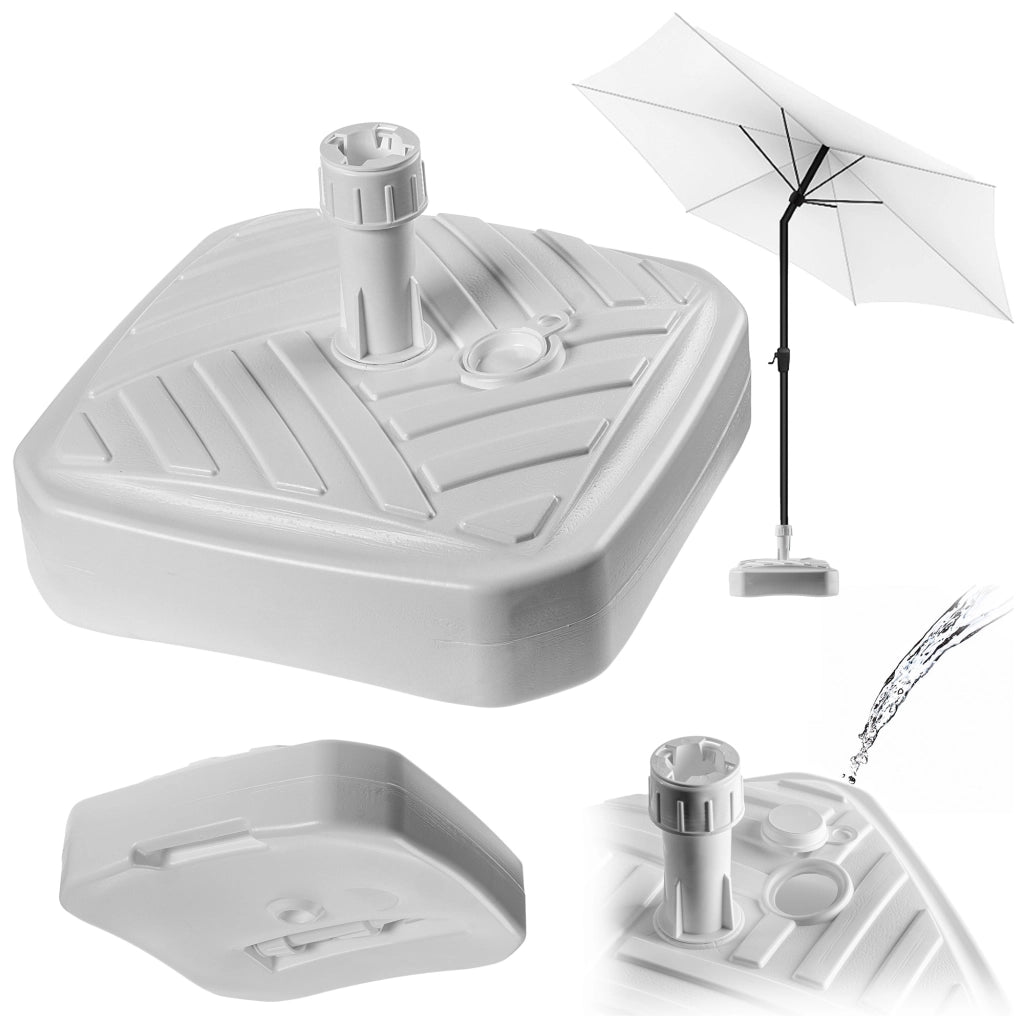 Base per ombrellone KADAX, supporto per ombrellone da giardino, quadrato, 39 cm, peso