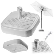 Base per ombrellone KADAX, supporto per ombrellone da giardino, quadrato, 39 cm, peso
