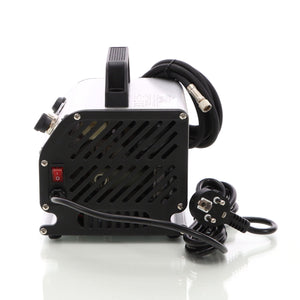 Compressore per aerografo AS176 a 1 cilindro, silenzioso e oil free 3 bar, con manometro