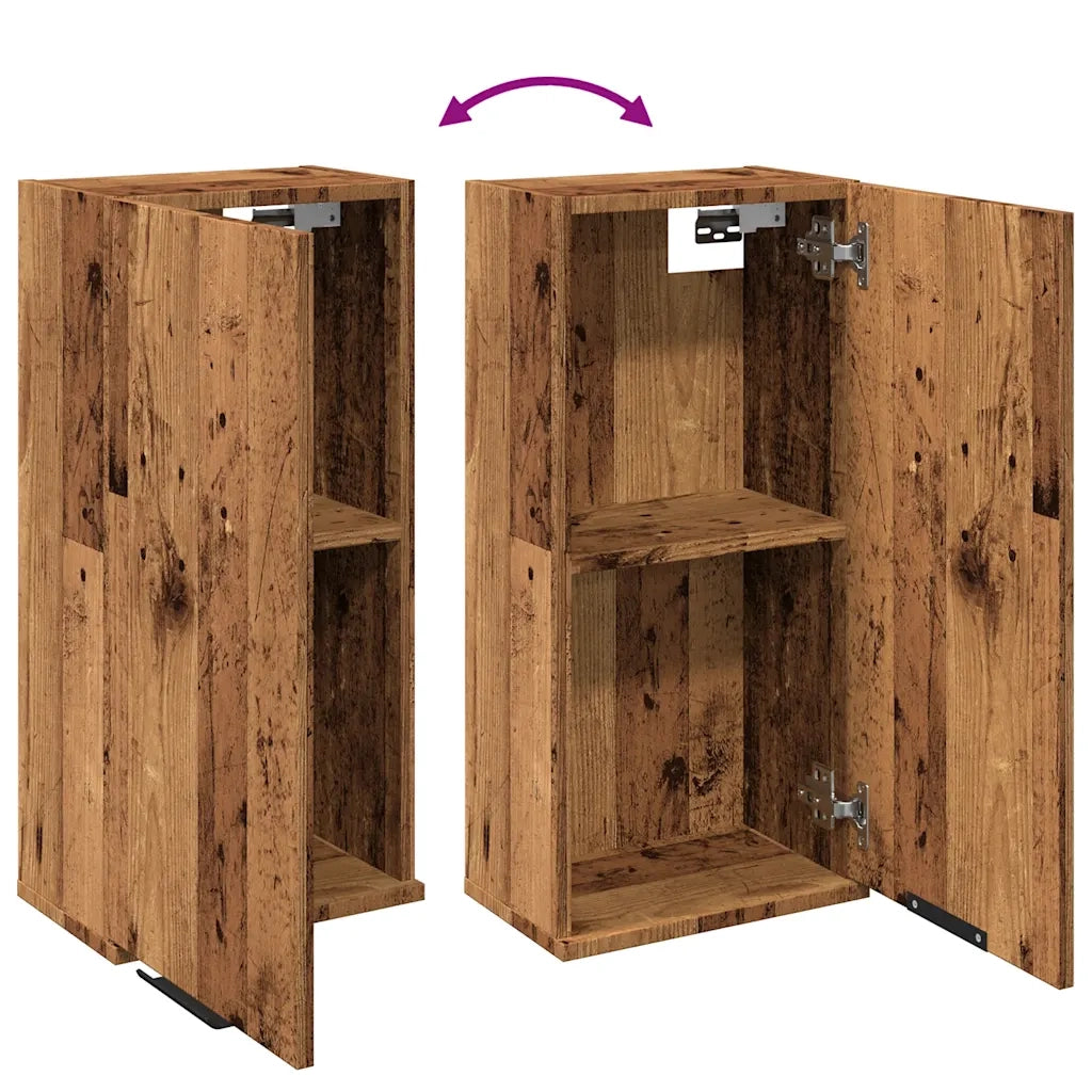 Mobile da Bagno a Parete Legno Antico 32x20x67 cm 856937