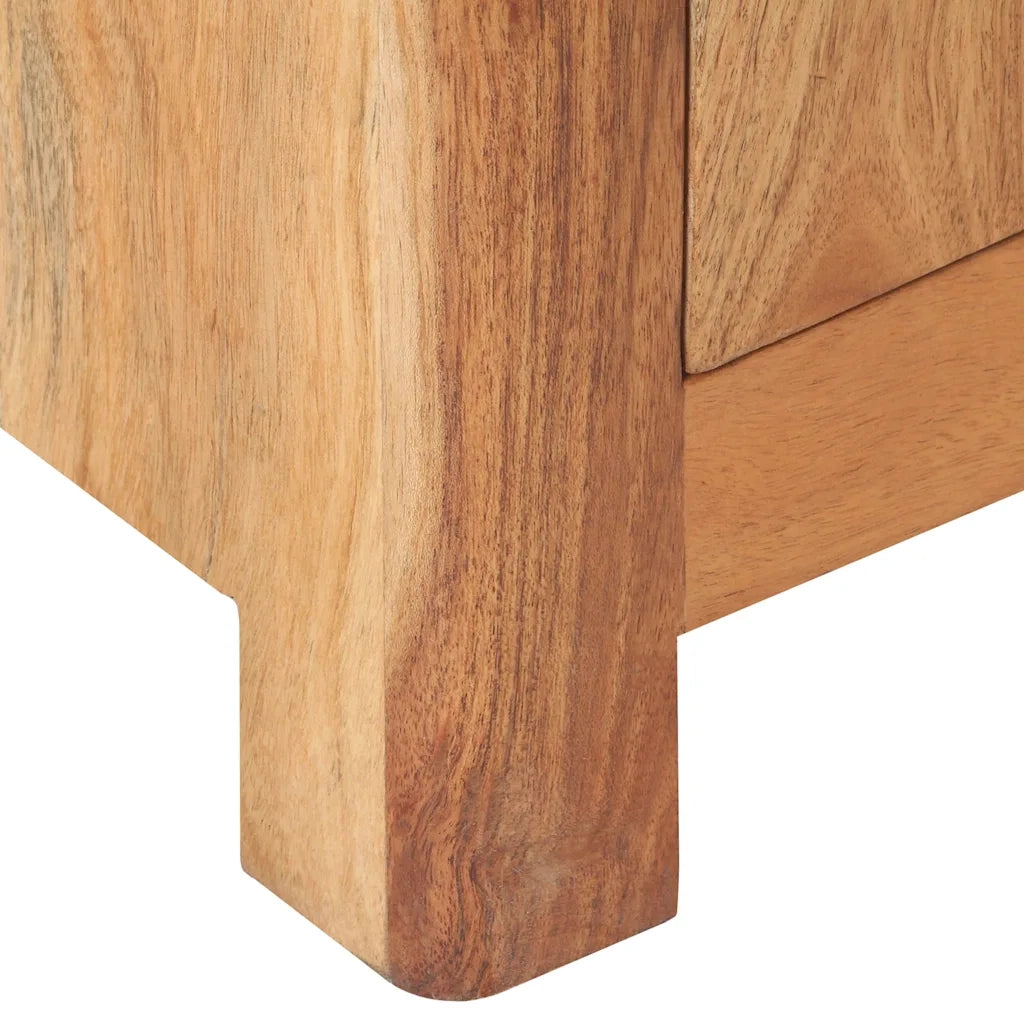 Comodino 40x30x50 cm in Legno Massello di Acacia cod mxl 30178