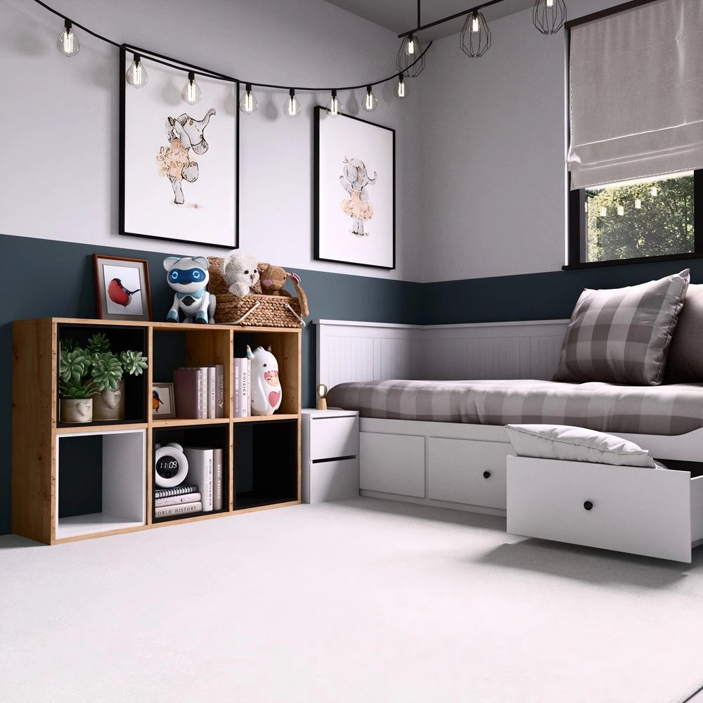 Scaffale MALAX 2x3 rovere artisan libreria moderna