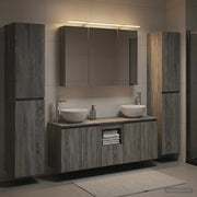 Set di mobili per il bagno 6 pcs Sonoma grigio 3407212