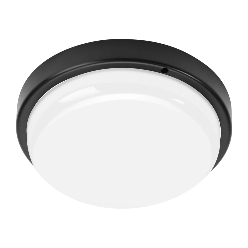 Plafoniera canalina tonda nera LED 18W 4000K IP64 Davo