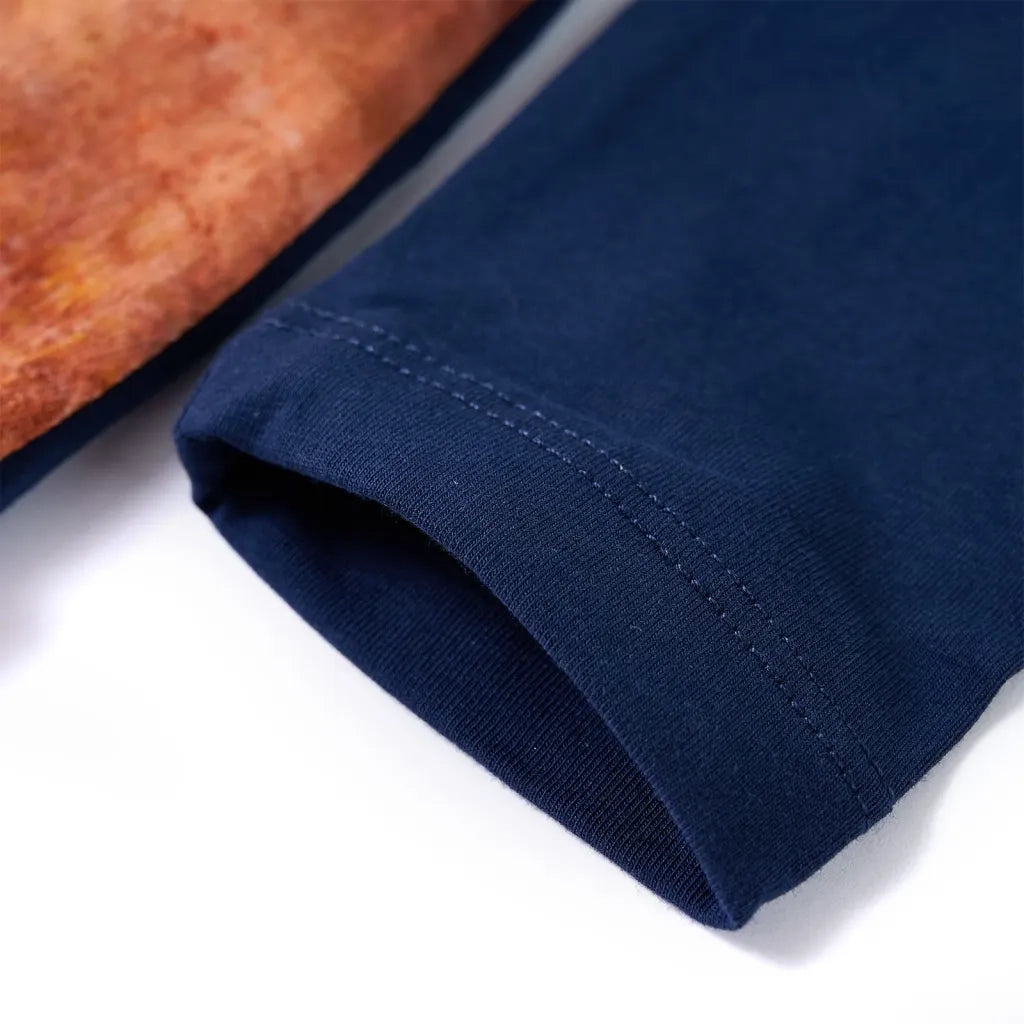 Abito da Bambina a Maniche Lunghe Blu Marino 128 CFW3459052