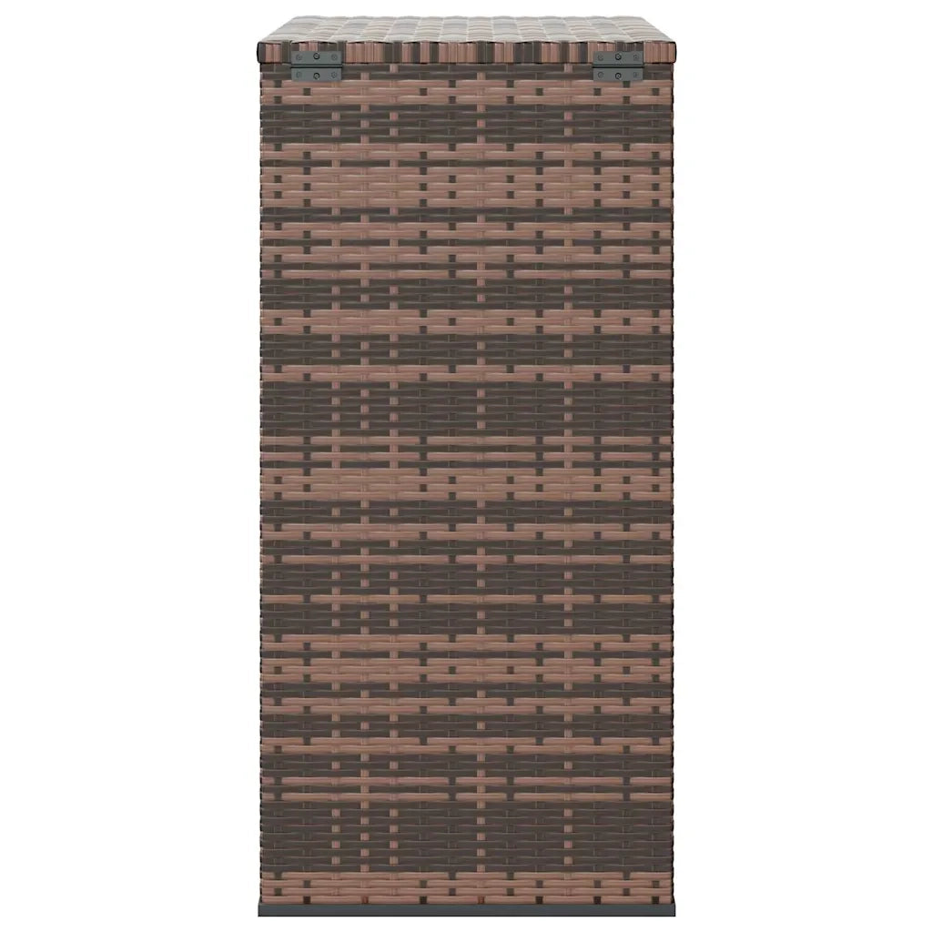 Contenitore da Giardino in Rattan PE 100x49x103,5 cm Marrone cod mxl 65151