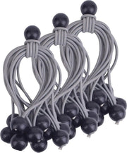 50 pezzi di corda elastica per teli pesanti - cinture di fissaggio per campeggio - 6 pollici - grigio
