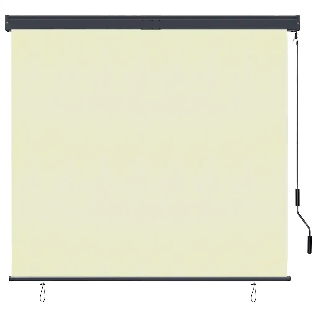 Tenda a Rullo per Esterni-Tenda da sole avvolgibile 160x250 cm Crema